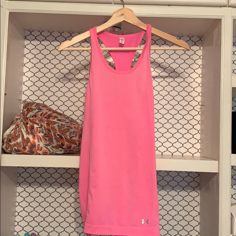 under armor pink tank top